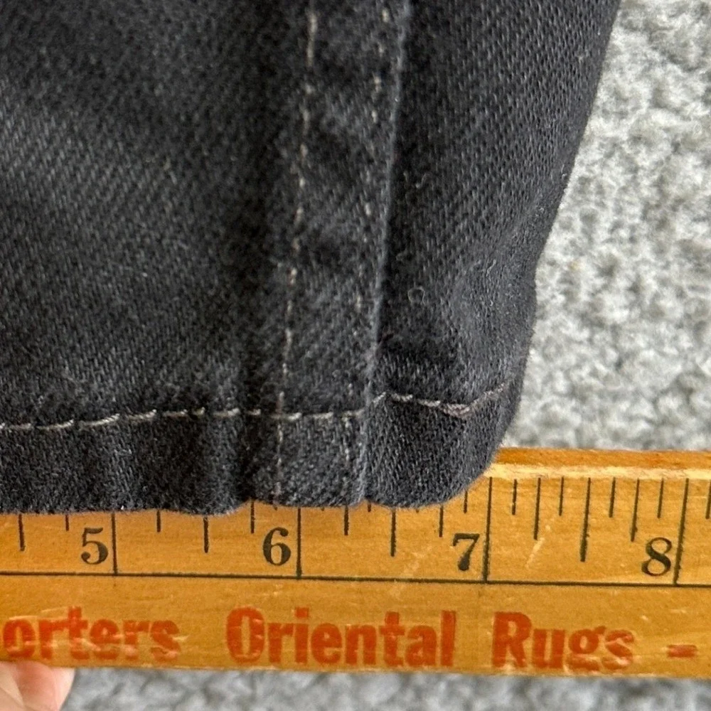 Levis 550 Jeans Mens 38X34 Black Relaxed Straight Fit Red Tab Dark Wash Denim